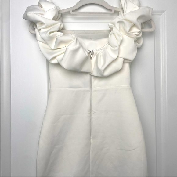 WINDSOR- Kiari Formal Off the Shoulder Ruffled Dress - Picture 8 of 9